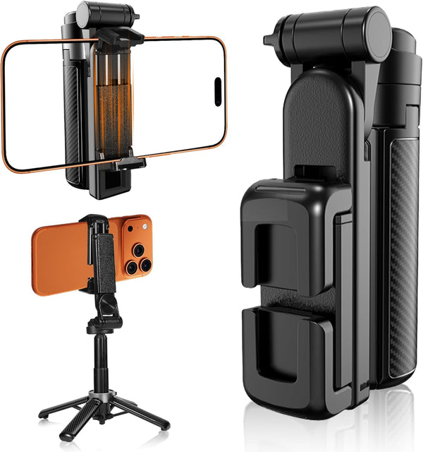 SonixForce Pocket Phone Tripod, 3-in-1 Portable Selfie Stick Tripod with Remote, 360 Rotation