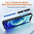 iPhone 12/12 Pro Strong Magnetic Case - Shockproof Matte Black Cover, Compatible with MagSafe, 6.1" Protection.
