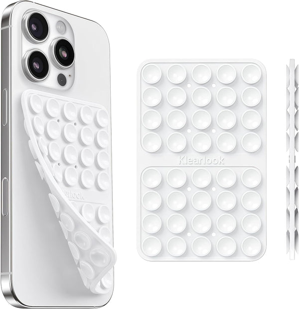 Klearlook Maximized Clarity! Klearlook Silicone Suction Cup Phone Case Mount Double Sided, Silicon Sticky Phone