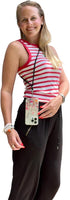 Black Universal Cell Phone Lanyard with Adjustable Strap - Phone Necklace for All Smartphones, Multipurpose Design,