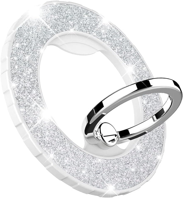 Magnetic Phone Ring Holder for MagSafe, Glitter Grip Compatible with iPhone 15/14/13/12 Pro Max Accessories