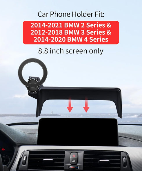 MaserWeller 2014-2021 2 2012-2018 3 2014-2020 4 8.8-Inch 360 Car Phone Holder for BMW Series / BMW Series / BMW Series