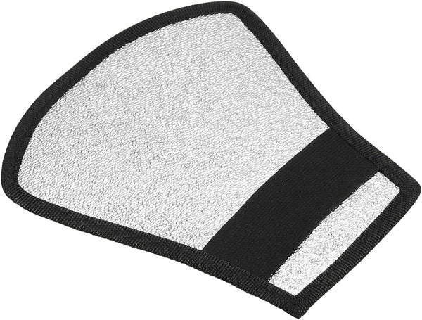 PATIKIL 2-Sided Flash Diffuser Reflector, Flexible Bend Bounce Reflector with Elastic Strap for Flashlight Photography
