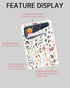 AOHRO Phone Card Holder - Dual Pocket Leather Wallet with Adhesive, Cute Credit Card Holder for Most Phones - Colorful