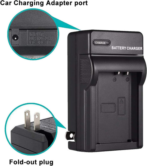 NB-11L/NB-11LH Battery (2-Pack) and Charger Kit for Canon PowerShot ELPH 190 is, ELPH 180, ELPH 110 HS, SX400 is, SX410