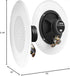 OSD Audio 8" Commercial 70V Ceiling Professional Speakers, White, Single C1070