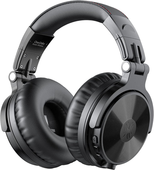 OneOdio Bluetooth Over Ear Headphones, 110 Hrs Wireless/Wired Stereo Sound, Foldable, Black