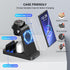 Wireless Charging Station for Samsung, 5 in 1 Wireless Charger Stand Dock for Multiple Devices, Fast Charging for Galaxy