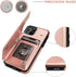 OT ONETOP Wallet Case for iPhone 11 Pro with Card Holder - PU Leather Kickstand, Double Magnetic Clasp, Rose Gold
