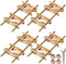 HEVIDUBANA 4 Pcs Antenna Mast Clamp TV Satellite Pole Mount Bracket - Heavy