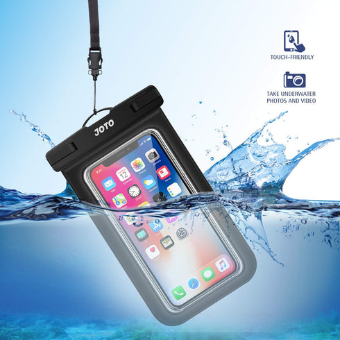 JOTO 6 Pack Universal Waterproof Phone Holder Pouch, IPX8 Underwater Case Cell Phone Dry Bag for iPhone 14 13 12 11 Pro