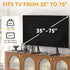 EZISE 35-75 Inch 7 120lbs, 800x400mm Universal TV Stand Legs for LCD/LED/OLED TVs, Tabletop TV Mount Base with Height