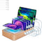 Fastest Charging Station for Multiple Devices, 5 USB Ports Chargers for Apple/AirPods/iPad/Samsung/Android/Tablet,