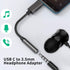 COOYA USB C to 3.5mm Audio Jack Adapter for Samsung S20 FE, S21, S22, OnePlus, iPad, Google Pixel