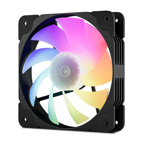 Vetroo SA-140 Black 140mm Addressable RGB & PWM Computer Cooling Fans with Controller Low Noise High Performance
