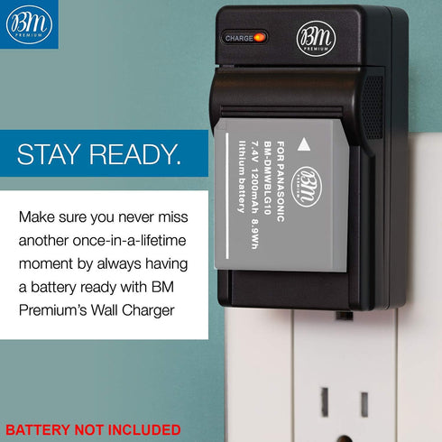 BM DMW-BLG10 Battery Charger for Panasonic Lumix DC-G100, DC-ZS80, DC-GX9, DC-LX100 II