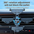 Rotatable Car Vent Phone Mount, Hands-Free Holder with Newest Metal Clip, Compatible with All iPhone Android Smartphones