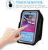 Running Armband with Earphone Bag, Cell Phone Holder for iPhone 16/15/14/13/12 Pro, Galaxy S21/S20
