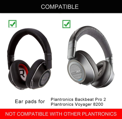 Voyager 8200 Ear Pads Replacement EarPads Ear Cushion Compatible with Plantronics Voyager 8200 UC/Plantronics Backbeat Pro2 Headphone High Density Memory Foam