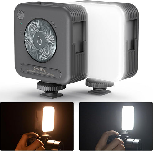 SmallRig P96 LED Video Light, Portable Camera Lights with 96 LED Beads for Photography, Rechargeable 2200mAh