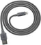 Ventev ChargeSync Alloy 4Ft Apple Lightning Cable | MFi Certified, Fast Charging, Tangle-Resistant, Steel Gray (509320)