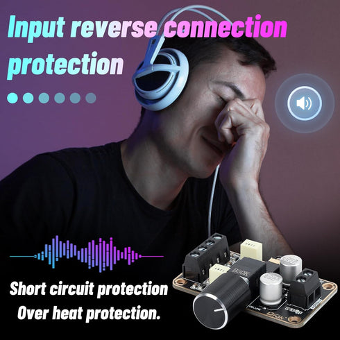 DROK PAM8406 Audio Amplifier Board, 5W+5W Mini Digital Stereo Power Amp, 2.0 Dual Channel Class D for Speaker