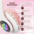 Kids Bluetooth Headphones, Bluetooth Headphones for Kids and Adults, Cat Headphones for Girls and Boys