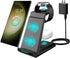 ADADPU 3 in 1 Wireless Charger for Samsung, Fast Charging Station Dock for Galaxy S24 Ultra S23 S22 S21, Galaxy Watch