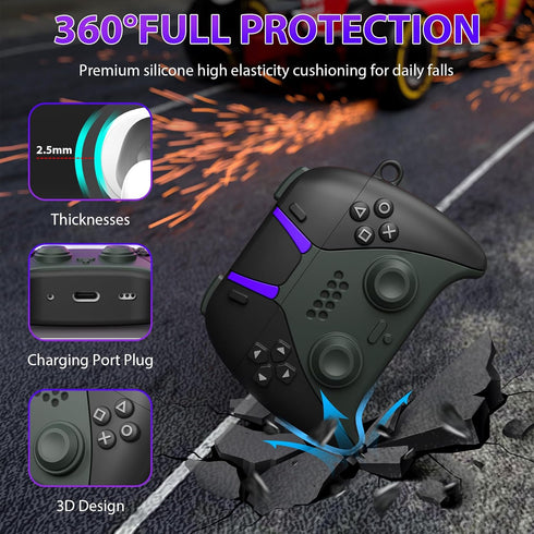 KOREDA Silicone Protective Case for AirPods Pro 2nd/1st Generation with Cleaner Kit, Cute Game Player Design &