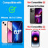 3 Pack Screen Protector for iPhone 14/iPhone 13/iPhone 13 Pro, 6.1 Inch 9H HD Full Clear Tempered Glass Protection
