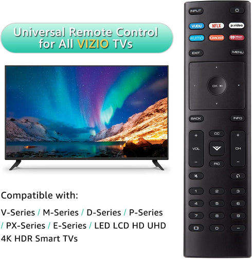 Universal Replacement Remote Control for VIZIO Smart TV, XRT136