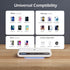Wireless Charger Station USB C Port 30W 3 in 1 Wireless Charging Pad with Night Light for iPhone