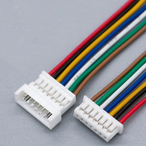 JST MX 1.25MM Connector Kit, 2/3/4/5/6/7/8/9/10 Pin Male and Female Micro Wire Connectors with 28AWG Pre-Crimped Cables