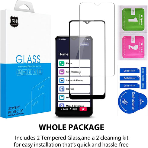 Ailiber (2 Pack) Compatible with Lively Smart Screen Protector, Jitterbug Smart3 5007S, Anti-Scratch, HD Clear, Bubble