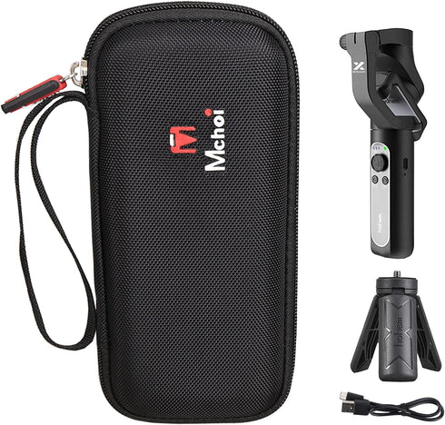 Mchoi Shockproof Carrying Case for Gimbal Stabilizer, Waterproof Black Travel Protective Case, Case Only