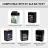 VHBW 6V 0.6A Battery Charger for Moultrie, Sealed Lead Acid Battery Charger with Red and Black Alligator Clips