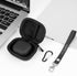 Geekria Shield Earbuds Case for Samsung Galaxy Buds3 FE, 3 Pro, Hard Shell Travel Bag (Dark Grey)