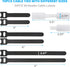 70 PCS Reusable Cable Ties with Hook and Loop, Multi-purpose Adjustable Cable Management Wire Ties & 10 PCS Cable Labels, Cord Organizer for Home, Office and Data Centers (4/6/8 Inch, Black+White) by NBTORCH