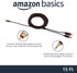 Amazon Basics 3.5 Aux to 2 x RCA Adapters, Audio Cable for Amplifiers, Active Speakers with Gold-Plated Plugs, 15 Feet/4.6 m, Black by Amazon Basics