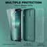BossKiss iPhone 13 Pro Case, Pine Green Premium Silicone with Camera Protection & 2 Screen Protectors