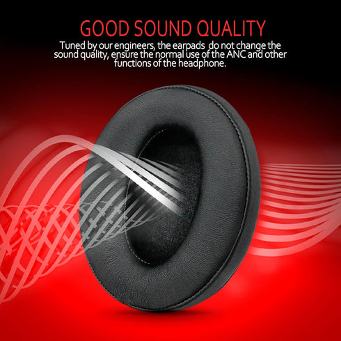 Krone Kalpasmos Large Oval Replacement Ear Pads, Compatible with ATH M50X/M40X/SteelSeries Arctis/HyperX Cloud & Alpha