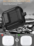 Olytop for Airpods 3rd Generation Case with Lock & Cleaner Tool, Rugged Shell Protective Cover with Keychain