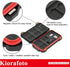 Memory Card Reader + 10 SD + 16 TF + 4 SIM, Magnetic Closure Memory Card Case Holder Organizer