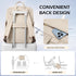Slim Laptop Backpack for Women - Lightweight Business Computer Bag Purse for Commuting, Fits 16 Inch, Apricot