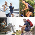 Lightweight Behind The Head Headphones, Foldable Bluetooth Sports Headset with Microphone, TF Card Slot & Carrying Case