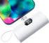 Mini Phone Charger 5500mAh Portable Power Bank, Dual USB-C Ports, LCD LED Display Compatible with iPhone 15/Android