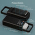Feidyns 52800mAh 35W Pack 4 8 52800) Power Bank PD High Capacity Battery with Built-in Cables & LED Flashlight - Port