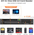 INDMEM All-in-1 MMC, SmartMedia Card Reader Writer USB Universal Multi Card Adapter Slim Hub Read Smart Media, xD, SD