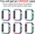 Compatible Apple Watch Case 44mm SE SE2, Bling Crystal Diamonds Bumper Cover for Women, Hard PC Frame