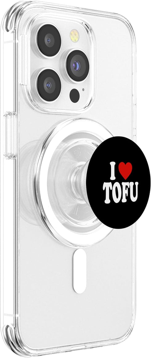 I LOVE HEART TOFU TEES I HEART LOVE TOFU PopSockets PopGrip for MagSafe